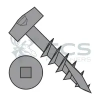 Square Recess, Coarse, Stl Plain--Long Ty-17