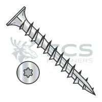 Six-Lobe w/Nibs, Steel Zinc Full Thread