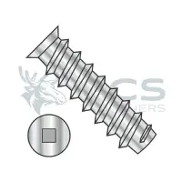 Flat Square Recess, Stl Nickel