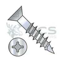 Square/Phillips, Stl Zinc, Partial Thread