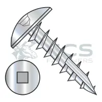 Square Recess, Stl Zinc, Full Thread