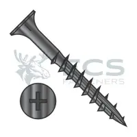 Phillips, Steel Black Oxide, Partial Thread