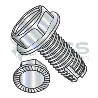 Serr Hex Washer Slotted, Steel