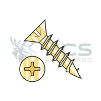 Coarse Thread, Steel Bright Brass