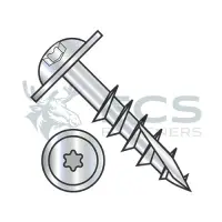 Six-Lobe, Stl Zinc, Partial Thread