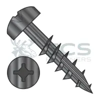 Square-Phillips, Steel Black Ox, Partial Thread