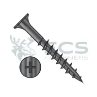 Phillips, Steel Black Oxide, Full Thead