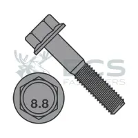 Metric Hex Flange Bolts, DIN 6921 Cl 8.8 Plain