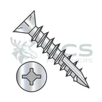 Square-Phillips w/Nibs, Stl Zinc Full Thrd