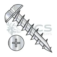 Phillips Stl Zinc, Full Thread