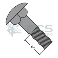 Square Neck, Round Head Carriage Bolt Low Carbon Steel Galvanized, Partially Threaded