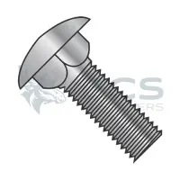 Square Neck, Round Head Carriage Bolt Low Carbon Steel Galvanized, Fully Threaded