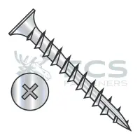 Phillips w/No Nibs, Steel Zinc, Full Thread