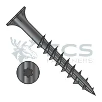 Six-Lobe w/Nibs, Steel Blk Ox Partial Thread