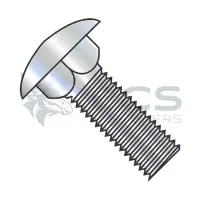 Square Neck, Round Head Carriage Bolt Low Carbon Steel Zinc, Fully Threaded