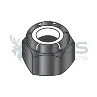 Nylon Insert DIN 985, Steel Black Ox