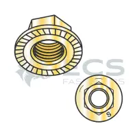 Large, Grade-8 Steel Zinc Yellow