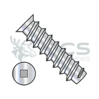 Flat Square Recess, Stl Zinc