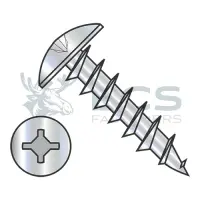 Square/Phillips, Stl Zinc, Full Thread