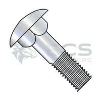 Square Neck,Round Head Carriage Bolt Low Carbon Steel Zinc, Partially Threaded